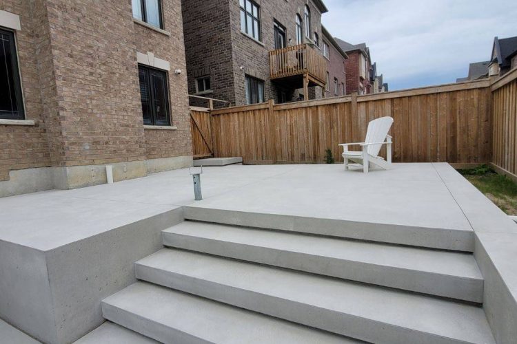 concrete patio concrete patio